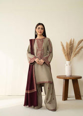 Blossom 3Piece Dhanak Embroidered D-002