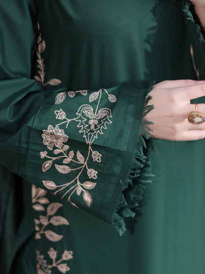 Blossom 3Piece Dhanak Embroidered D-007
