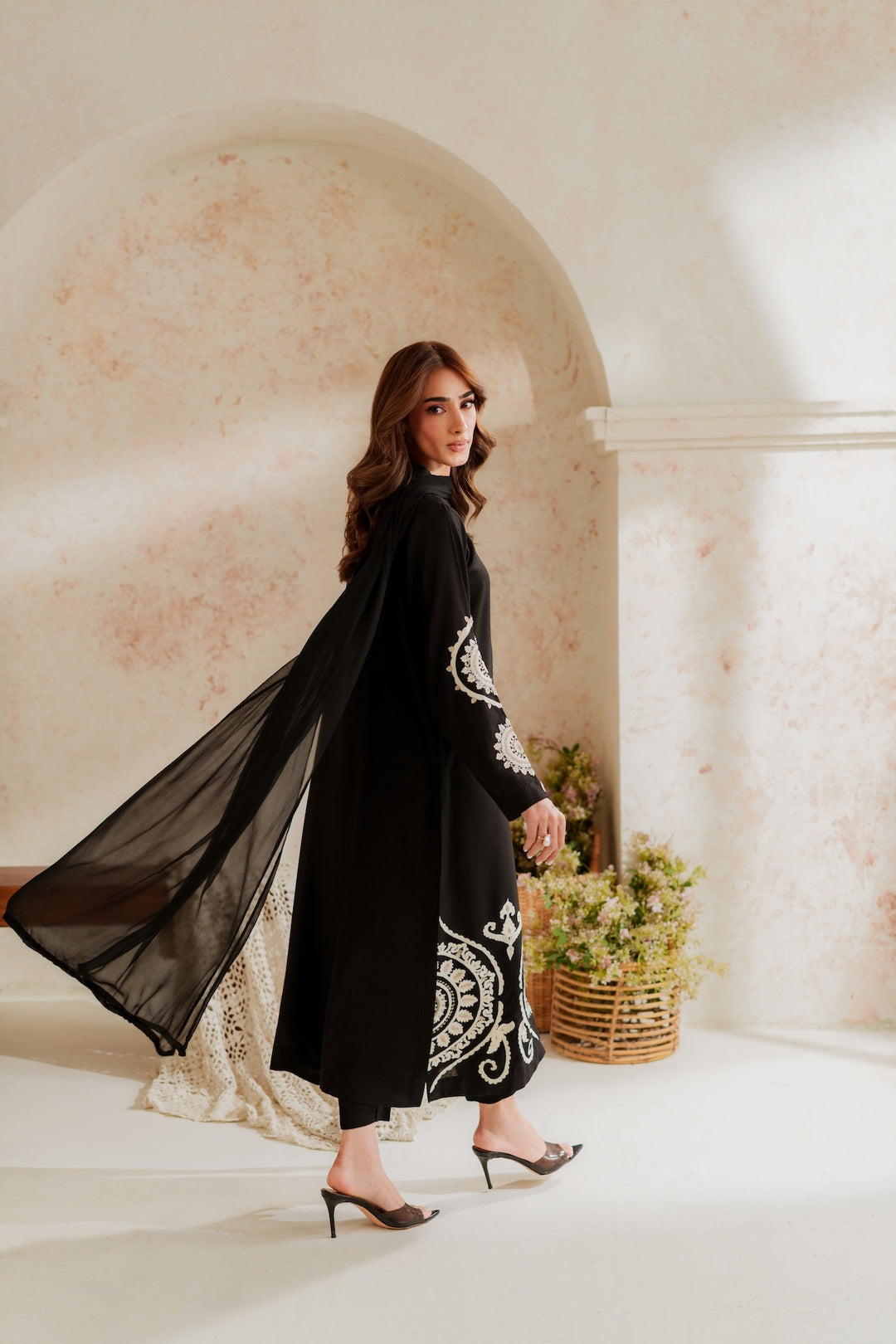 Blossom 3Piece Dhanak Embroidered D-010