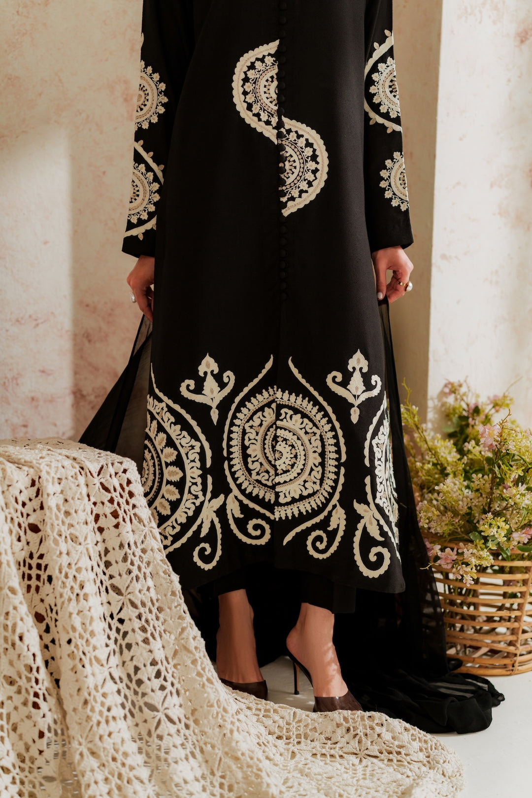Blossom 3Piece Dhanak Embroidered D-010