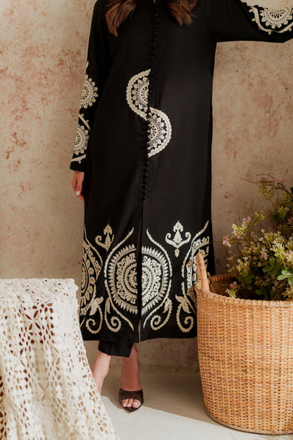 Blossom 3Piece Dhanak Embroidered D-010
