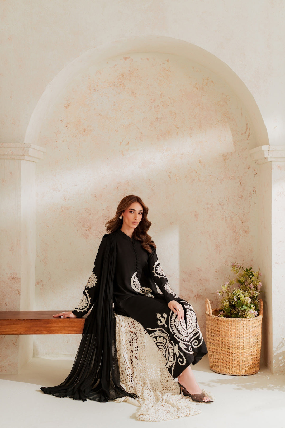 Blossom 3Piece Dhanak Embroidered D-010