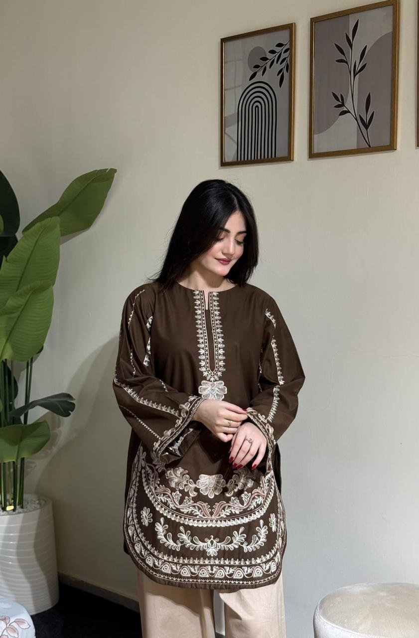 Blossom 2Piece Dhanak Embroidered D-001