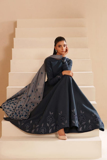 Blossom 3Piece Dhanak Embroidered D-006