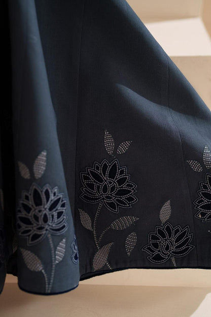 Blossom 3Piece Dhanak Embroidered D-006