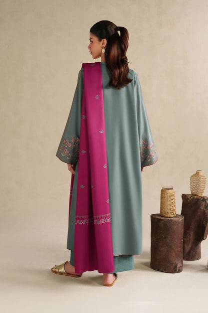 Blossom 3Piece Dhanak Embroidered D-005