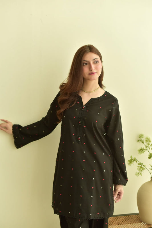 Blossom 3Piece Dhanak Embroidered D-008
