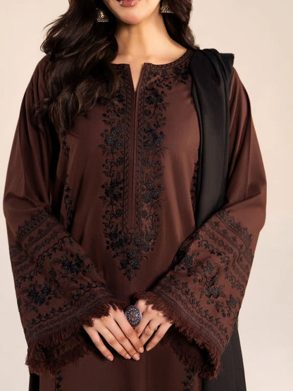 Blossom 3Piece Dhanak Embroidered D-011