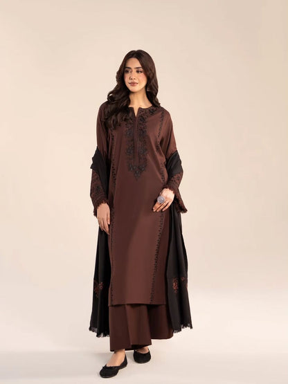 Blossom 3Piece Dhanak Embroidered D-011